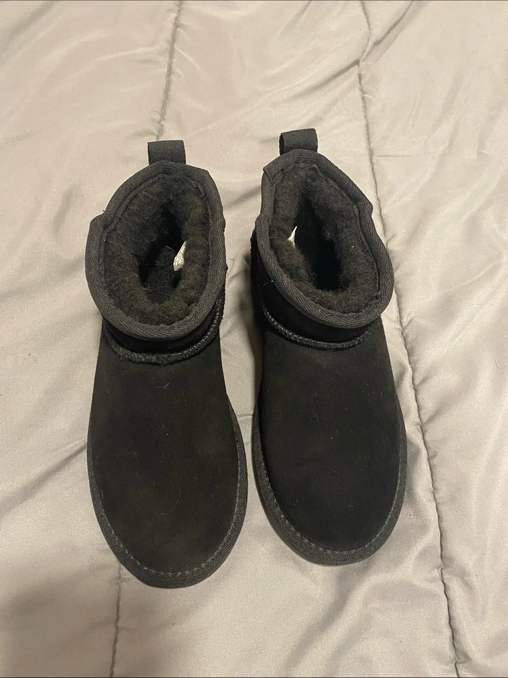 BearPaw Kids Black Cozy Short Winter Boots